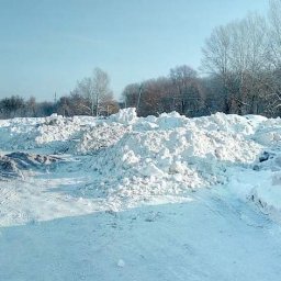 Куряне пожаловались на незаконную  свалку снега