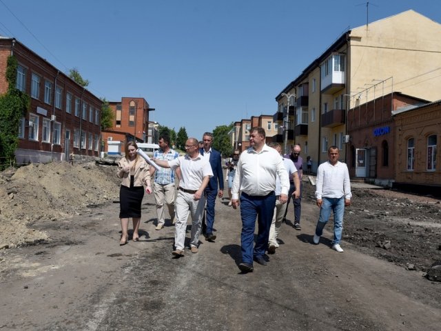 В Курской области идет создание первой пешеходной улицы