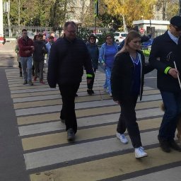 В Курске провели акцию «Осторожно – слепой пешеход!» В Курске провели акцию «Осторожно – слепой пешеход!»