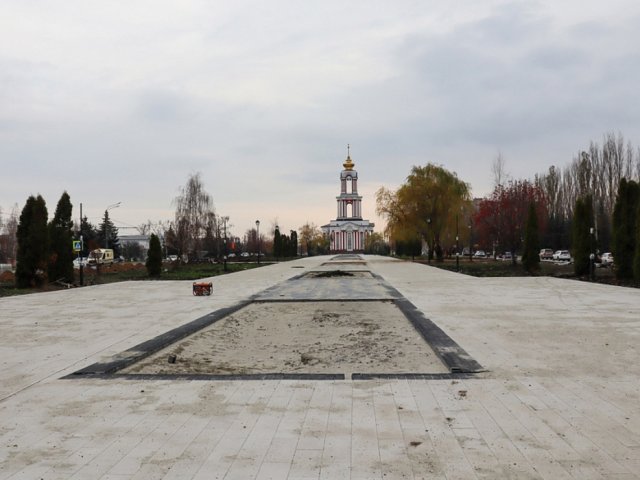 В Курске реконструкцию парка "Патриот" планируют завершить до конца 2022 года