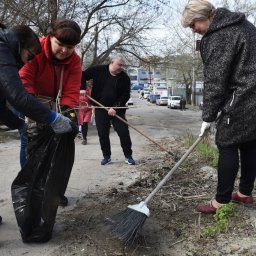 В Курской области прошли первые массовые субботники