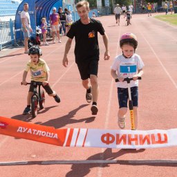 В Курске 45 детей приняли участие в фестивале «Триатлоша»