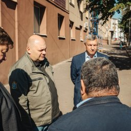 В Курске ремонтируют дом на Красной площади после атаки украинского беспилотника