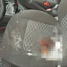 В Курске опубликовали кадры автомобиля, который попал под обломки БПЛА