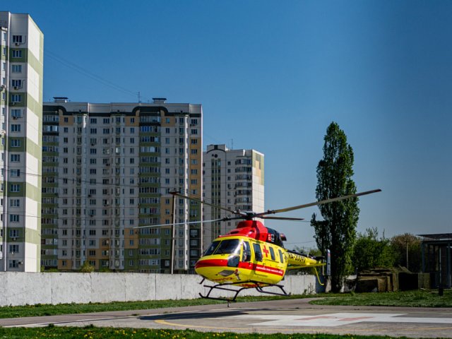Курский вертолет санитарной авиации совершил 55 вылетов с начала года