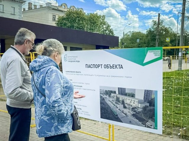 В Курске начались работы по благоустройству территории около ТЦ «Куряночка»