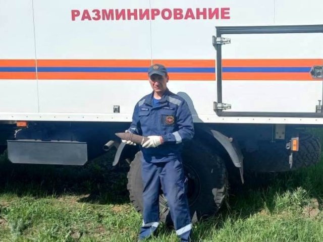 В Курской области обнаружили пять 76-миллиметровых снарядов