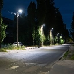 В Курске на улице 3-й Агрегатной моернизировали наружное освещение