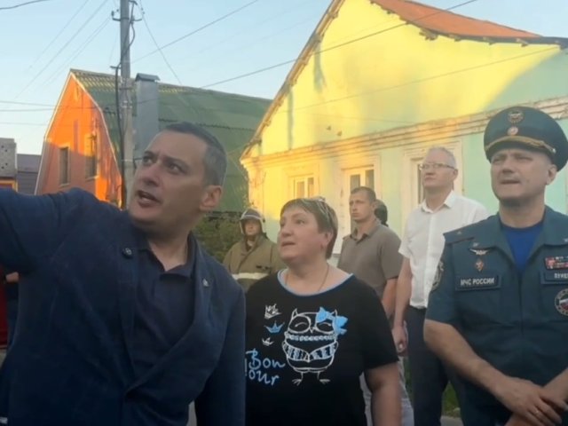 Александр Хинштейн приехал на место удара БПЛА в Курске